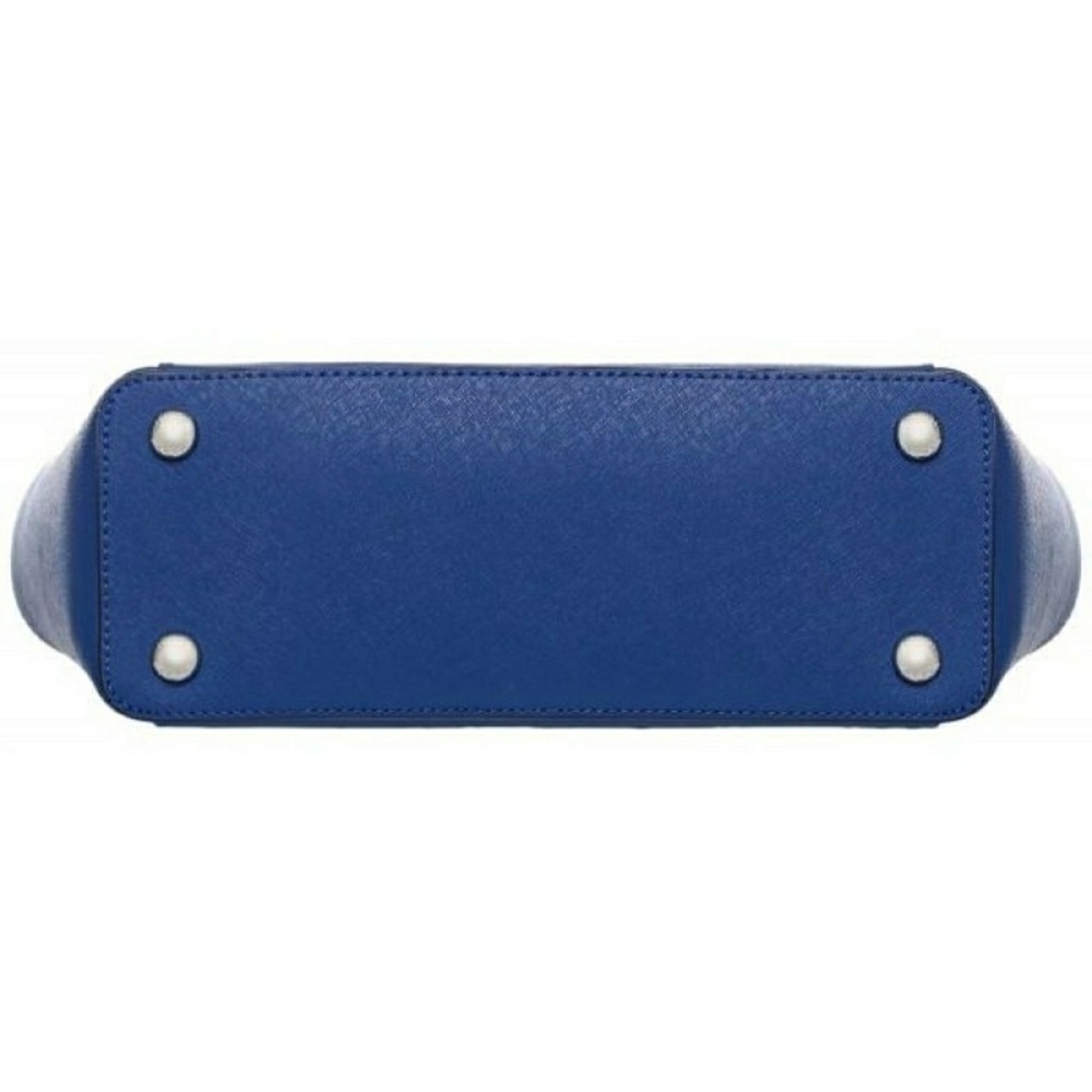 New! MICHAEL KORS Leather Tote Bag Electric Blue - Picture 6 of 8